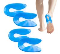 Tbintul 2 Pares Taloneras Silicona, Plantillas de Talón Gel, Almohadillas de gel de Silicona, Adecuado para la Reducción del Impacto Plantar, Taloneras Fascitis Plantar para Hombres y Mujeres (L)