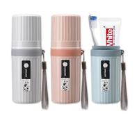 Tbintul 3 piezas de estuche de viaje para cepillos de dientes, estuche impermeable,