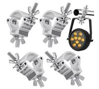 Tbintul 4Pcs Truss o Clamps Aluminio,Truss Clamp Abrazadera Para Luces de Escenarios,Abrazaderas de Tubo Para Iluminación de Escenario para 48-51mm Tubo Carga 100kg
