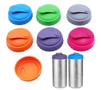 Tbintul 6 Piezas Tapa para Latas de Bebidas, Resistente a Derrames Tapas de Latas de Bebidas Silicona, Reutilizables Tapa de Lata de Soda, Para Tazas De Café/Agua/Té/Bebidas