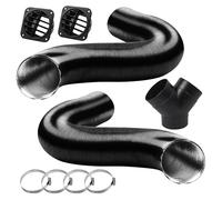 Tbintul 75mm Set de Accesorios para Calefacción Diesel,Accesorios para Calefacción de Estacionamiento Diésel,Tubo de Ventilación Manguera de Ventilación Accesori para Calefacción de Estacionamiento