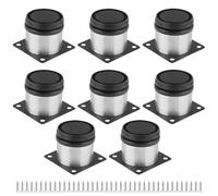 Tbintul 8 Piezas Patas para Muebles Altura Regulables, Patas Ajustables, Patas para Mesas Acero Inoxidable, Pies de Gabinete, Patas de Mesa, para Gabinete, Muebles, Cocina, Escritorio, Con Tornillos