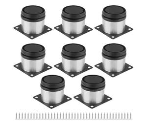 Tbintul 8 Piezas Patas para Muebles Altura Regulables, Patas Ajustables, Patas para Mesas Acero Inoxidable, Pies de Gabinete, Patas de Mesa, para Gabinete, Muebles, Cocina, Escritorio, Con Tornillos