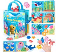 Tbintul Libro Montessori 1 año, Busy Board Libro Interactivo, Juguetes Educativos Juguete Sensoriales, Libro Interactivo Juguetes Montessori para Niños 1 2 3 4 5 años