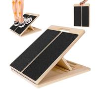 Tbintul Tabla Inclinada para Estirar Pantorrillas,Placa Inclinada de Madera,Balance Board,Tabla de Equilibrio Para Estiramiento Muscular Antes Y Después Del Ejercicio