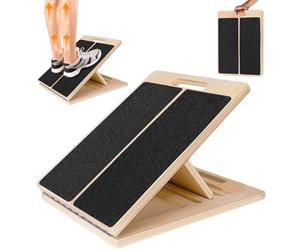Tbintul Tabla Inclinada para Estirar Pantorrillas,Placa Inclinada de Madera,Balance Board,Tabla de Equilibrio Para Estiramiento Muscular Antes Y Después Del Ejercicio