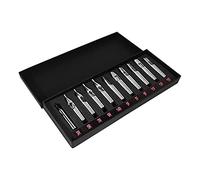 Tbkoeudhg 11 Unids/Lote Kit de Puntas de Tatuaje de Acero Inoxidable Boquilla 11 TamañOs Surtidos de Tatuaje Puntas Mixtas para Agujas de Tatuaje y MáQuina