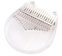 Tbkoeudhg Arco iris Kalimba 17 Tonos Pulgar Piano Cristal Transparente Dedo Piano Kalimba Principiante Colorido Kalimba D
