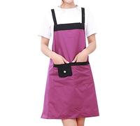 Tbkoeudhg Peto de peluquero morado impermeable ajustable con 2 kit de peluquería herramienta para el pelo del salón