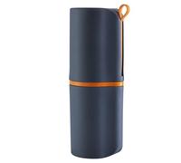 Tbkoeudhg Portacepillos de dientes portátil Caja de viaje al aire libre Camping Cepillo de dientes Caja de almacenamiento Accesorios de baño Azul marino