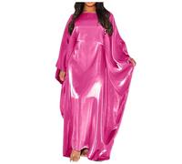 TBloevwlh Abaya, the Muslim Mindset, Khimar, Abaya Mujer Elegante, Vestidos Para Boda, Marroquí, Con Pañuelo, Ame, Vestido Indio, Ropa de Oración Niños, Ropa Árabe Mujer, K03Red, Talla única