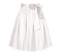 TBloevwlh Delantal tirolesa de encaje, delantal tirolesa para midi brillo, azul, vestido tirolesa, delantal tiroleso, liso, talla 32-54, para mujer, monocolor, tafetán, delantal sencillo y elegante