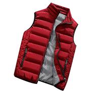 TBloevwlh Dolden - Chaleco híbrido para hombre, chaqueta acolchada, chaqueta deportiva Essential Down Vest con capucha, ligero, resistente al agua, chaleco acolchado plegable