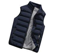 TBloevwlh Dolden - Chaleco híbrido para hombre, chaqueta acolchada, chaqueta deportiva Essential Down Vest con capucha, ligero, resistente al agua, chaleco acolchado plegable