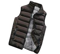 TBloevwlh Dolden - Chaleco híbrido para hombre, chaqueta acolchada, chaqueta deportiva Essential Down Vest con capucha, ligero, resistente al agua, chaleco acolchado plegable