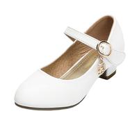 TBloevwlh Niños Tacones altos Princesas Lentejuelas Brillo Tacón Bajo Tacones Fiesta Elegante Cómodo Tiras Cumpleaños Prom Actuación Baile