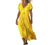 TBloevwlh Regalos musulmanes, Mayka, The Muslim Mindset, Pray, Dubai Outfit Mujer, Ropa de mujer, Caftán, Ihram, Abaya, Disfraz Burka, Thobe, Vestidos, Burkini Mujer Largo, AME, D04 Amarillo, 3XL