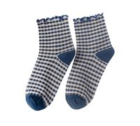 TBloevwlh Señoras Divertido Patrón De Cuadros Coloridos Calcetines De Cuadros Redondos Calcetines De Tobillo De Ocio Colorido A Cuadros Calcetines De Tobillo Transpirable Patrón De Tablero De Ajedrez
