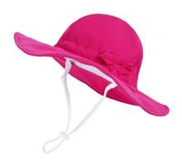 TBloevwlh Sombrero de sol para bebé, protección para el cuello de verano, ligero, protección solar con cordón, ala ancha, impermeable, transpirable, suave, lindo, exterior, playa, ocio, ajustable