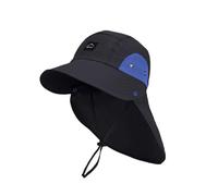 TBloevwlh Sombrero de verano para niña, protección para el cuello, ligero, protección solar con cordón, ala ancha, impermeable, transpirable, lindo, suave, al aire libre, playa, tiempo libre ajustable