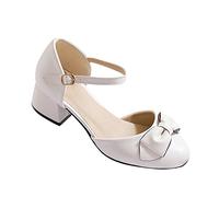 TBloevwlh Zapatos de baile Niñas Princesas Lentejuelas Brillo Tacón Fiesta Tacón Bajo Elegante Cómodo Correa Fiesta Fiesta Fiesta de Cumpleaños Actuación Baile