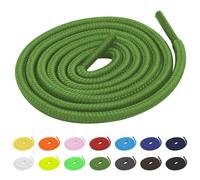 TBOC 2X Cordones Redondos Verde [90 cm] Calzado Zapatos Deportivas Zapatillas Botas | Cordón Patines Fútbol Deporte | Compatibles con Converse Nike Adidas Panama Jack Asics Vans