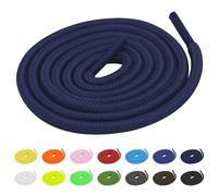 TBOC Cordones Redondos Azul Marino [100 cm] para Calzado Zapatos Deportivas Zapatillas Botas | Cordón Patines Fútbol Deporte | Compatibles con Converse Nike Adidas Panama Jack Asics Vans