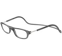 TBOC Gafas de Lectura Presbicia Vista Cansada - Montura Gris Graduadas +2.50 Dioptrías Hombre Mujer Regulables Imantadas Magnéticas Plegables Lentes Aumento Leer Ver Cerca Cuello Cierre Imán