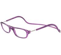 TBOC Gafas de Lectura Presbicia Vista Cansada - Montura Morada Graduadas +1.00 Dioptrías Hombre Mujer Regulables Imantadas Magnéticas Plegables Lentes Aumento Leer Ver Cerca Cuello Cierre Imán