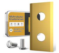 TBoonor Cuchillas para cortacéspedes,45pcs Titanio Cuchillas de Repuesto Hoja De Repuesto para Robots cortacésped Worx Automower y Landroid,sincluye 45Tornillos