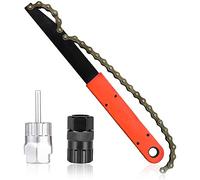 TBoonor Llave de Cadena para Bicicleta Herramienta de Extracción de Cassette de Bicicleta Juego de Herramientas para Cadena de Bicicleta con Látigo de Cadena y Remover de Rueda Libre