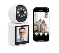 Tbor Cámara de Vigilancia WiFi Interior 360° 2K con Pantalla 2,8” Audio y Vídeo Bidireccional Visión Nocturna Llamada con un Botón y Detección de Movimiento para Bebés Mascotas y Ancianos