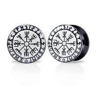 TBOSEN 1 Par de Acrílico y Epoxi Insecto Calavera Cabeza de Oveja Triángulo Punk Elemento Tornillo Taladro Túnel Enchufe Expansor Piercing Moda Regalo 2 g-1-3/16 Pulgadas en 6 mm-30 mm