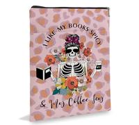 TBR - Correa de libro, funda para libros para amantes de los libros, tantos libros tan poco tiempo muerte por TBR fundas de libros para lectores, funda de libro de tapa blanda con cremallera6JB026