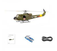 TBRICKFUNR Helicóptero RC para adultos, UH1-V4 Huey 470-Class 2.4G RC 6CH Avión eléctrico con control de vuelo H1, cuatro modos de vuelo y posicionamiento GPS, regalo para él (versión PNP)