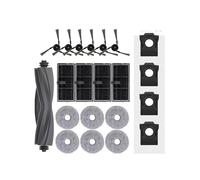 Tbrov Accesorios compatibles con MOVA P50 Pro Ultra /P50Ultra Cepillo Principal Borde Cepillo Tela Bolsa de Polvo Piezas del Filtro(4L)