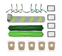 Tbrov Compatible con el Kit de Repuesto Combinado MAX 705: Rodillos de Cepillo, Rodillo de Limpieza, filtros HEPA, Bolsas for el Polvo y cepillos Laterales