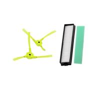 Tbrov Lote de 4 Piezas (1 par de cepillos Laterales + Filtro HEPA + Filtro de Esponja) compatibles con LG Hom-BOT ROBOKING, Accesorios for aspiradora Robot.