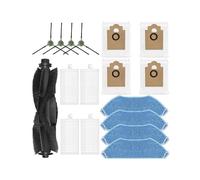 Tbrov Reemplazo de Accesorios de aspiradora Compatible con Lefant M2 Pro/M2S Pro Cepillo Principal Cepillo de Borde Bolsa de Polvo Filtro Piezas de paños de fregona(18)