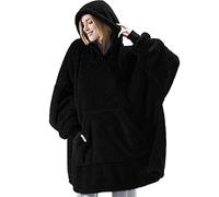 TBSCWYF Manta con Capucha Grande Sudadera Gigante Cálido Sherpa con Bolsillos Super Dalian Sudadera Cómodo Manta de Forro Polar Suave Mujer Hombres Hoodie Manta Mujer De Sudadera con Capucha