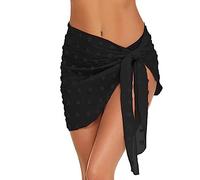 TBSCWYF Pareos Playa Mujer Trajes de BañO Pareos Falda de Volantes Verano Polivalente PañUelo de Bikini Sarong para Mujer Biquini Cover Up Chal Mujer Pareo para Mujer - Diseño en Colores Lisos