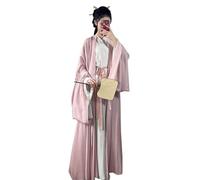 TBTROQXCT Disfraz tradicional chino de Hanfu for mujer, de la antigua dinastía Han, con cinturón, for fiesta de Halloween, túnica larga, traje Tang(23#-pink,M)