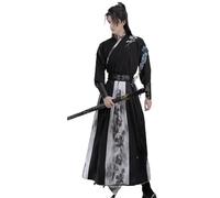 TBTROQXCT Ropa tradicional china, vestido Hanfu, espadachín masculino, trajes de danza oriental de la antigua dinastía Han, trajes de Halloween(M)