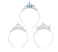 TBUQNZA Tiara de corona de princesa para niñas, corona de princesa de cristal, tiara para niñas, diadema, tiara de diamantes de imitación, tiara para mujeres, niñas, bodas, fiestas de graduación