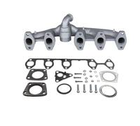 TBVPARTS Colector De Escape 070253017A Mas Juego De Juntas 070253017B Hecho De Hierro Dúctil Compatible Para Tra-nspo-rter Mul-tivan Tou-reg 2.5 TDI AXD AXE BAC BLJ BLK (POSICION CODO 90°, CODO 90°)