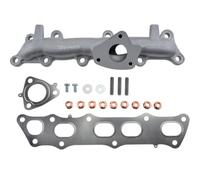 TBVPARTS Colector De Escape 18100RMAE00 Mas Juego De Juntas 18100RBDE11 Hecho De Hierro Dúctil 04180RBD305 Compatible Para Civic Accord 2.2 CTDI 04180RSR305