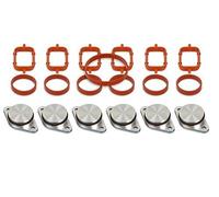 TBVPARTS Kit Anulación Mariposas Colector Admision 33MM 6 CILINDROS Motores 525d 530d 535d Con Juntas Originales 71-33109-10 71-77546-00 40-77535-00 Palomillas Colector Anular Palometas 11617790701