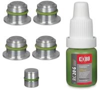 TBVPARTS Kit Anular Palomillas Colector de Admision 1.9 CDTI/JTD 15MM 55190238 55206459 55210201 55206460 compatible con STILO ASTRA VECTRA C ZAFIRA B