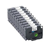 TBXwsofl 10 Uds. 12mm 231 221 211 131 631 335 Suministros de Impresora de Cinta de Etiquetas(10PK Black on White)
