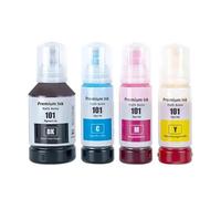 TBXwsofl 101 102 103 104 Recarga de Tinta Compatible Color Botella a Granel a Base de Agua Compatible con los Modelos de Impresora ET-1110 ET-2750 ET-4750(1set(4pcs))